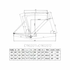 Cadre EXS Carbone 700 Aero - Taille Small -VÉLOS ÉLECTRIQUES Soldes Magasin 3343141682