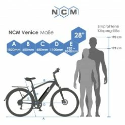 NCM Venice Plus 28 , Urbain - Shimano - Batterie 768Wh -VÉLOS ÉLECTRIQUES Soldes Magasin NCM Venice Plus 28 velo electrique Urbain noir mat Shimano Batterie 768Wh 4