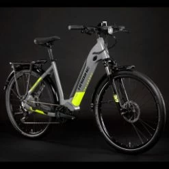 Haibike Trekking 6 I630Wh Shimano Deore 10V Gris 2022 -VÉLOS ÉLECTRIQUES Soldes Magasin VTC Electrique Haibike Trekking 6 i630Wh Shimano Deore 10V Gris Jaune Mat 2022 2