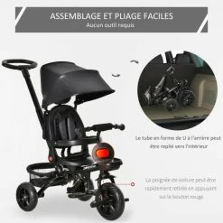 TRICYCLE ENFANT ÉVOLUTIF PLIABLE MULTI-ÉQUIPÉ MÉTAL PP -VÉLOS ÉLECTRIQUES Soldes Magasin tricycle enfant evolutif pliable multi equipe metal pp 3 600x600 1