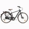 VELO DE VILLE ELOPS 900 CADRE HAUT ALUMINIUM NOIR