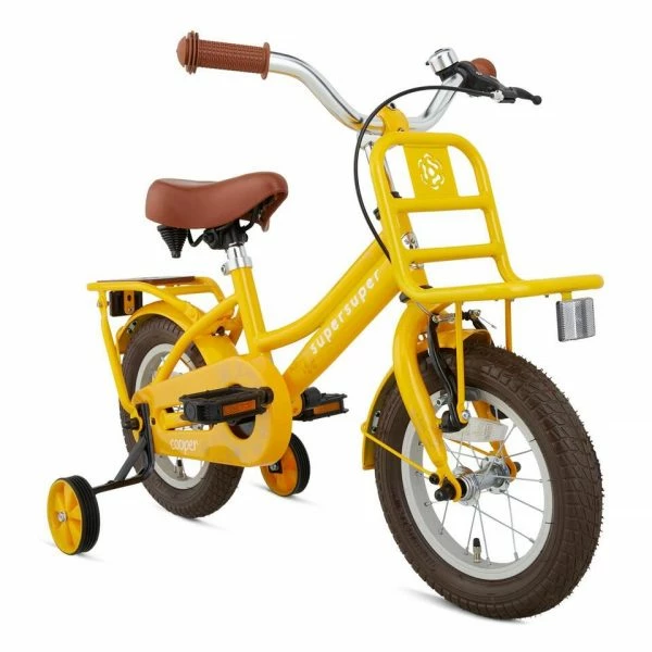 VÉLO ENFANT SUPERSUPER COOPER BAMBOO - 12 POUCES - JAUNE 2 VÉLO ENFANT SUPERSUPER COOPER BAMBOO - 12 POUCES - JAUNE – Image 2