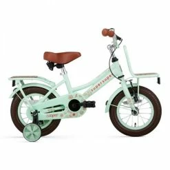 VÉLO ENFANT SUPERSUPER COOPER BAMBOO - 12 POUCES - VERT PISTACHE