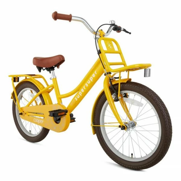 VÉLO ENFANT SUPERSUPER COOPER BAMBOO - 18 POUCES - JAUNE 2 VÉLO ENFANT SUPERSUPER COOPER BAMBOO - 18 POUCES - JAUNE – Image 2