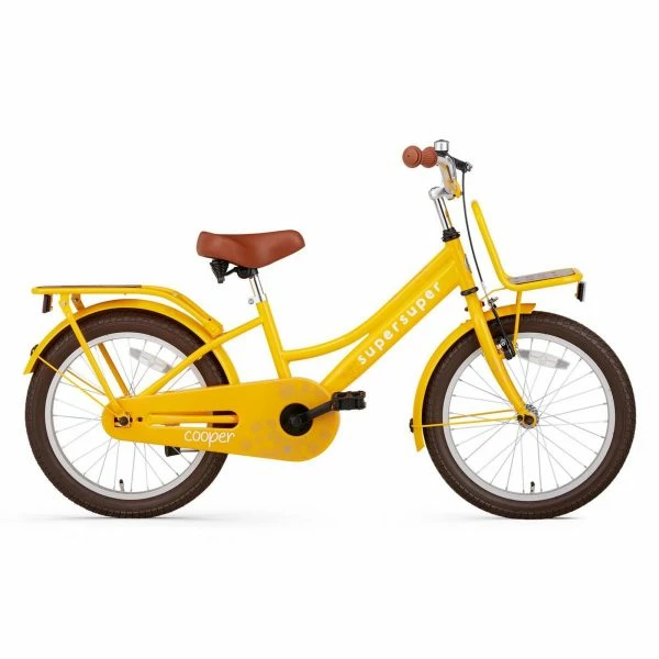 VÉLO ENFANT SUPERSUPER COOPER BAMBOO - 18 POUCES - JAUNE 1 VÉLO ENFANT SUPERSUPER COOPER BAMBOO - 18 POUCES - JAUNE
