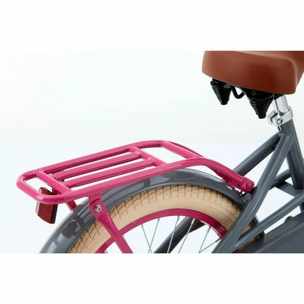 VÉLO ENFANT SUPERSUPER LOLA - FILLES - 18 POUCES - GRIS / ROSE 5 VÉLO ENFANT SUPERSUPER LOLA - FILLES - 18 POUCES - GRIS / ROSE – Image 5