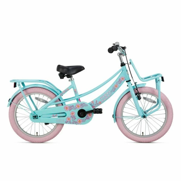 VÉLO ENFANT SUPERSUPER LOLA - FILLES - 18 POUCES - MENTHE / ROSE 1 VÉLO ENFANT SUPERSUPER LOLA - FILLES - 18 POUCES - MENTHE / ROSE