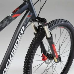 VÉLO VTT ST 540 NOIR ROUGE 27,5" -VÉLOS ÉLECTRIQUES Soldes Magasin velo vtt st 540 noir rouge 275 7 600x600 1